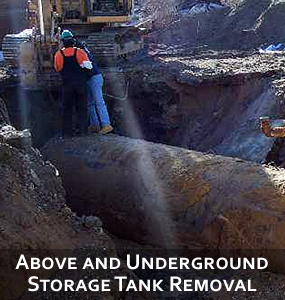 Above and underground storage tank removal